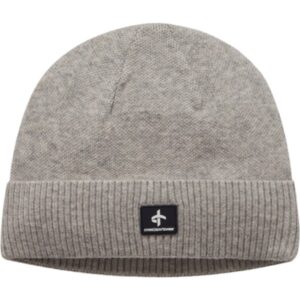 Cross Beanie hellgrau