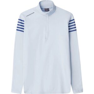 Cross Layer Sporty Half-Zip hellblau