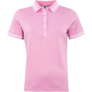 Cross Poloshirt Nostalgia II Pique mit Knopfleiste rosa