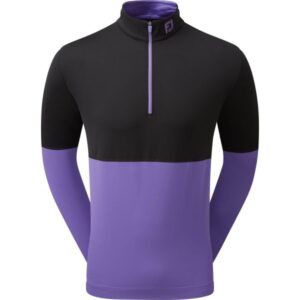 FootJoy Layer Colour Block 14-Zip schwarzlila