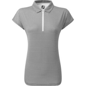 FootJoy Polo Hahnentritt schwarzweiß