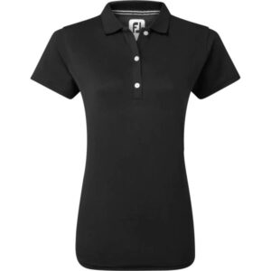 FootJoy Polo Stretch Pique Solid schwarz