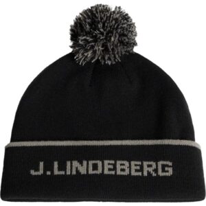 J. LINDEBERG Mütze Stripe Beanie schwarz