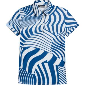 J. LINDEBERG Polo Hailey Print weißdunkelblau