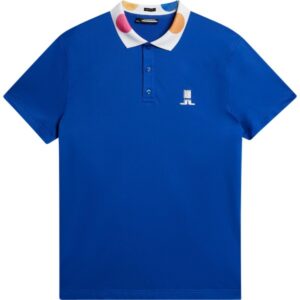 J. LINDEBERG Polo RW Tech Mesh blau