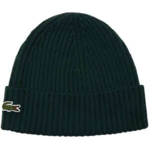 LACOSTE Mütze Beanie dunkelgrün