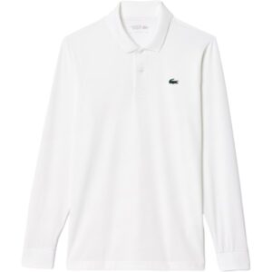 LACOSTE Polo langarm weiß