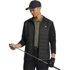 Lyle Scott Hybridjacke Baffle Quilted schwarz