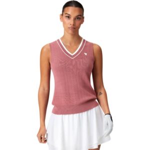 Macade Top Ana V-Neck ärmellos altrosa