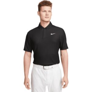 Nike Golf Polo Tiger Woods Dri-Fit Tech Pique schwarz