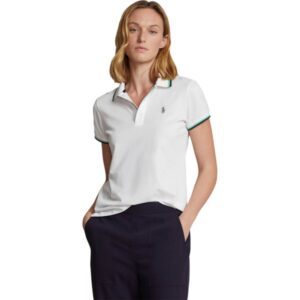 RALPH LAUREN Polo Tour Pique weißnavy