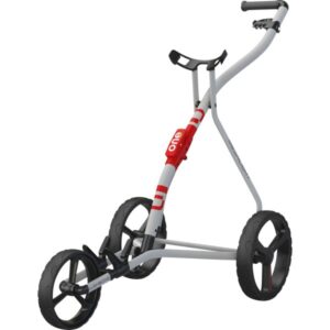 Score Industries Wishbone One Megalight Golftrolley inkl Zubehör weißrot