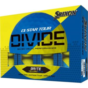 Srixon Q-Star Tour Divide 2 Golfbälle gelbblau