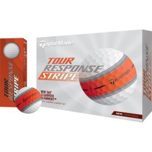 TaylorMade Ball Tour Response Stripe - 12er Pack weißorange