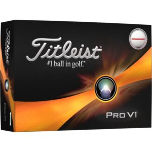 Titleist Pro V1 23 Performance Align Golfbälle - 12er Pack weißrot