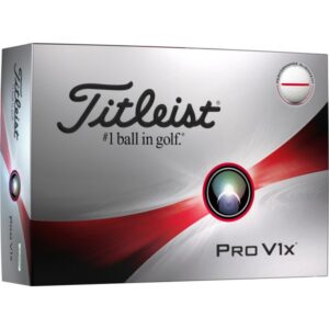 Titleist Pro V1x 23 Performance Align Golfbälle - 12er Pack weißrot