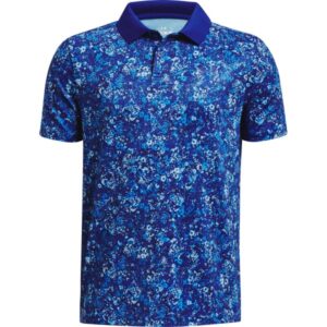 Under Armour Polo Performance Floral Speckle dunkelblaublauhellblau