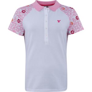 girls golf Polo Strawberry weiß